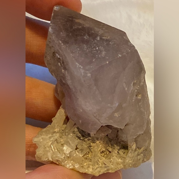 Natural purple fluorite on crystal matrix from Morocco-Updated photos added - Picture 2 of 16